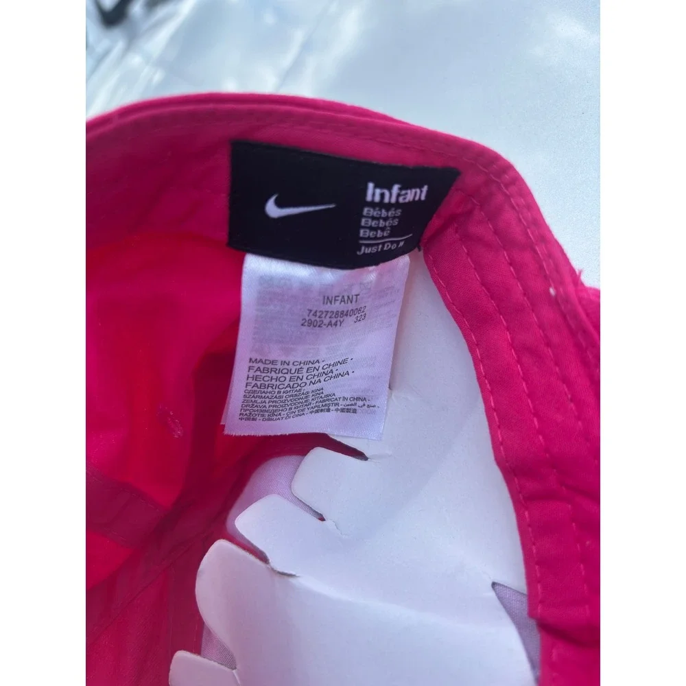 Nike Infant Baseball Cap Lot 2 Blue Rush Pink 12/24M 6A2902-A4Y Futura Logo Hat